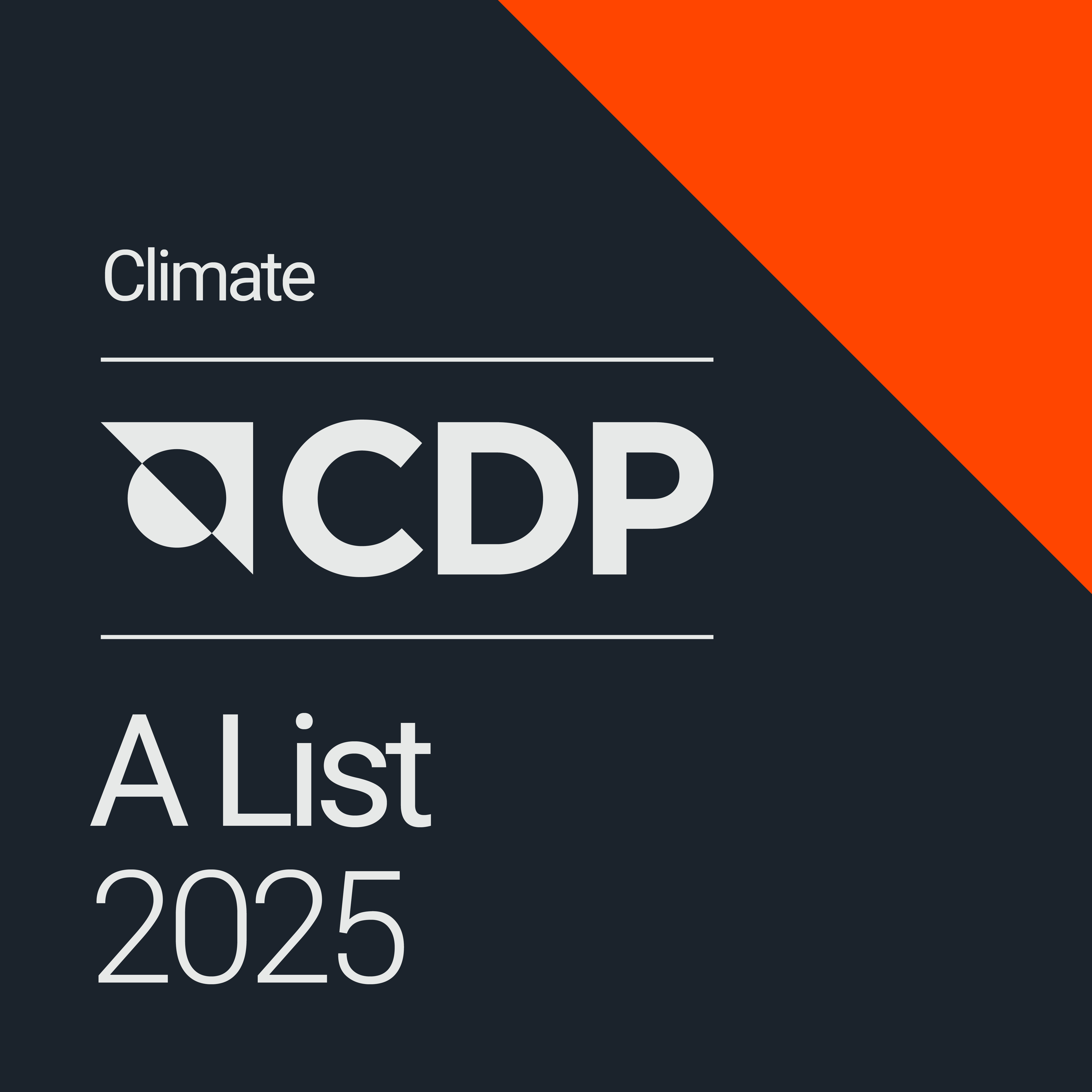 A List in CDP<br>Climate Change<br>(2025)
