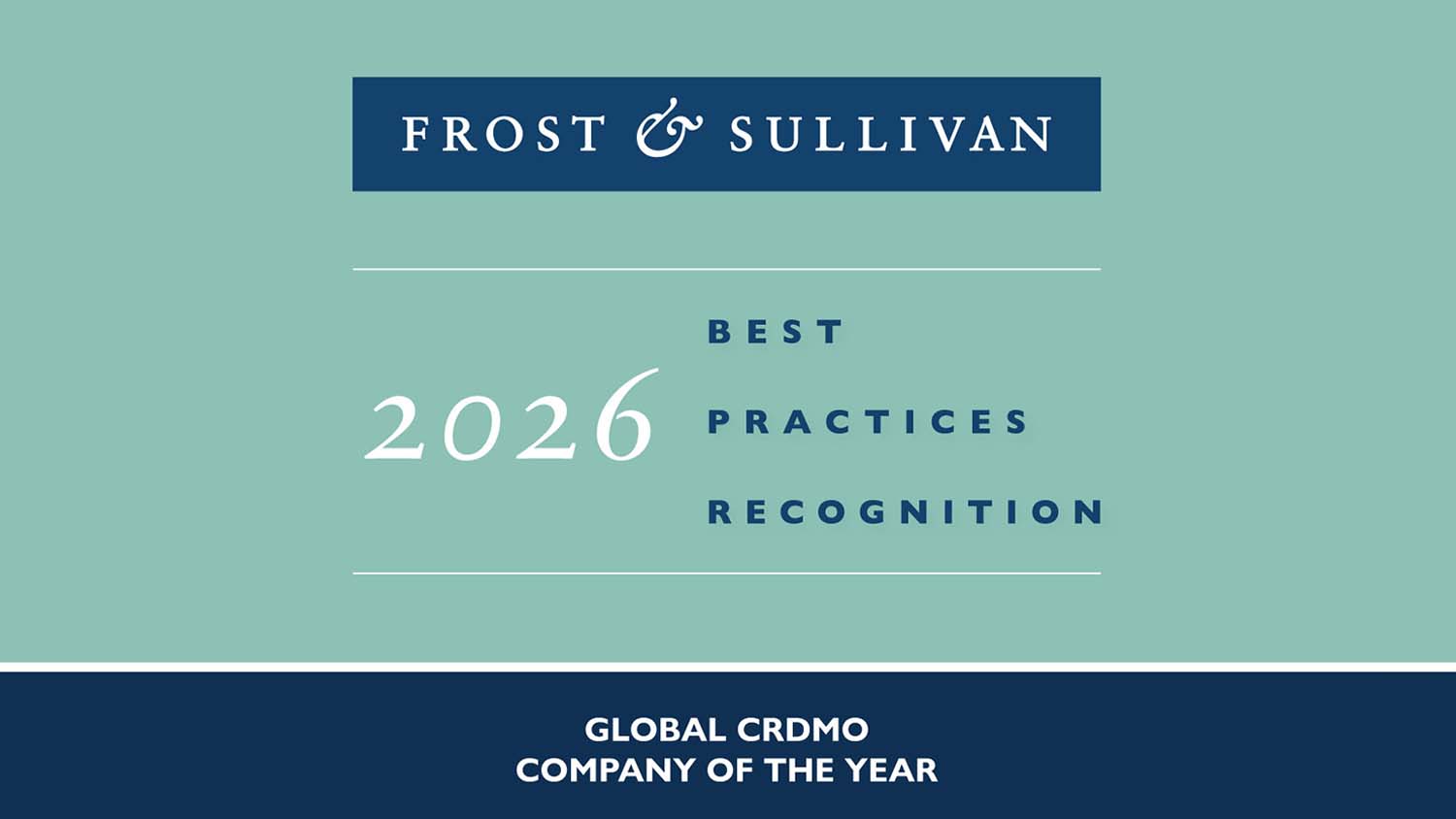 WuXi AppTec Receives Frost & Sullivan's Global Company of the Year Recognition in CRDMO for Tenth Consecutive Year